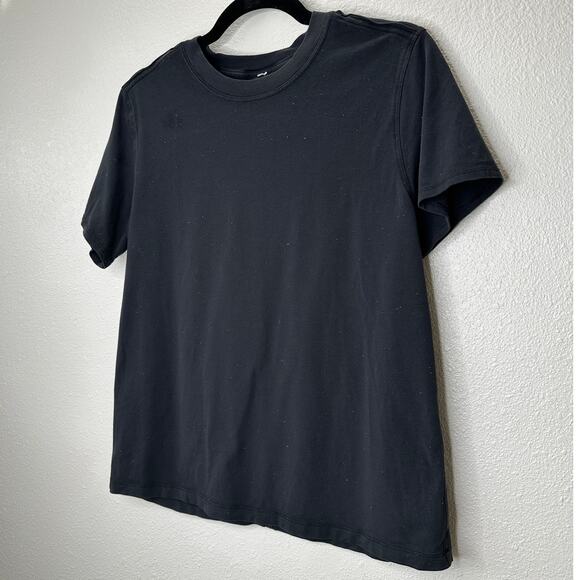 Lululemon Black Rainbow Lint Balls Round collar Short Sleeve Top 4 - Picture 2 of 10